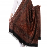 大判ストール ショール インド伝統柄 Kashmiri Elegant Woolen Shawl