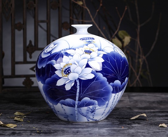 中国 景徳鎮陶磁器手塗り塗装花瓶 美術品 工芸品｜輸入マート