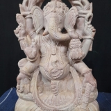 インド 「絢爛ガネーシャ」 神像 仏像 彫刻 大理石 インテリア